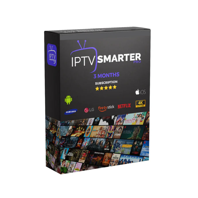 3 months iptv smarters pro susbcription