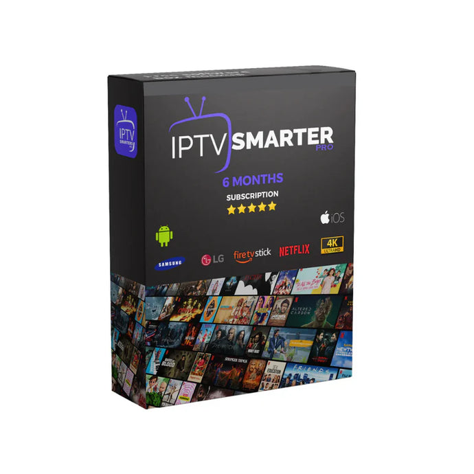 6 Months IPTV Smarters Pro Subscription